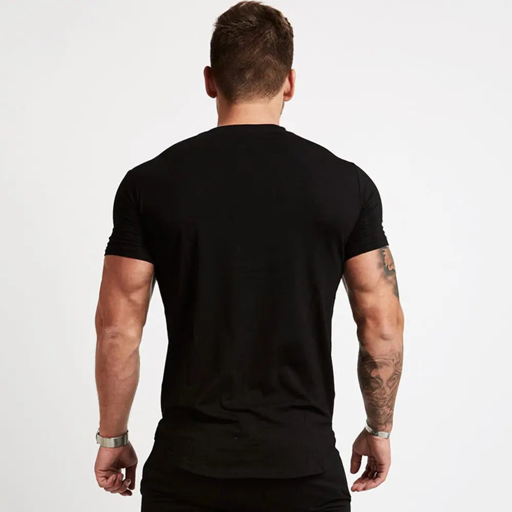 Men Sport Gym Quick Dry Fit Running, Training Fitness  Bodybuilding Workout T-shirt