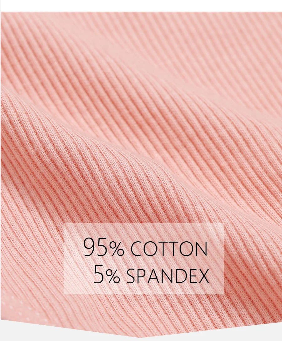 Women's Cotton Brazilian Panties 3-Piece Set - V-Waist Bikini Underwear