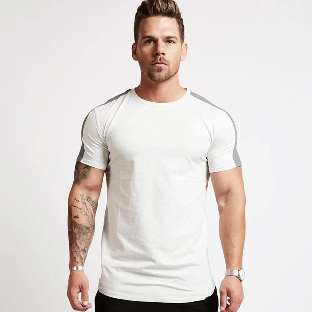 Men Sport Gym Quick Dry Fit Running, Training Fitness  Bodybuilding Workout T-shirt