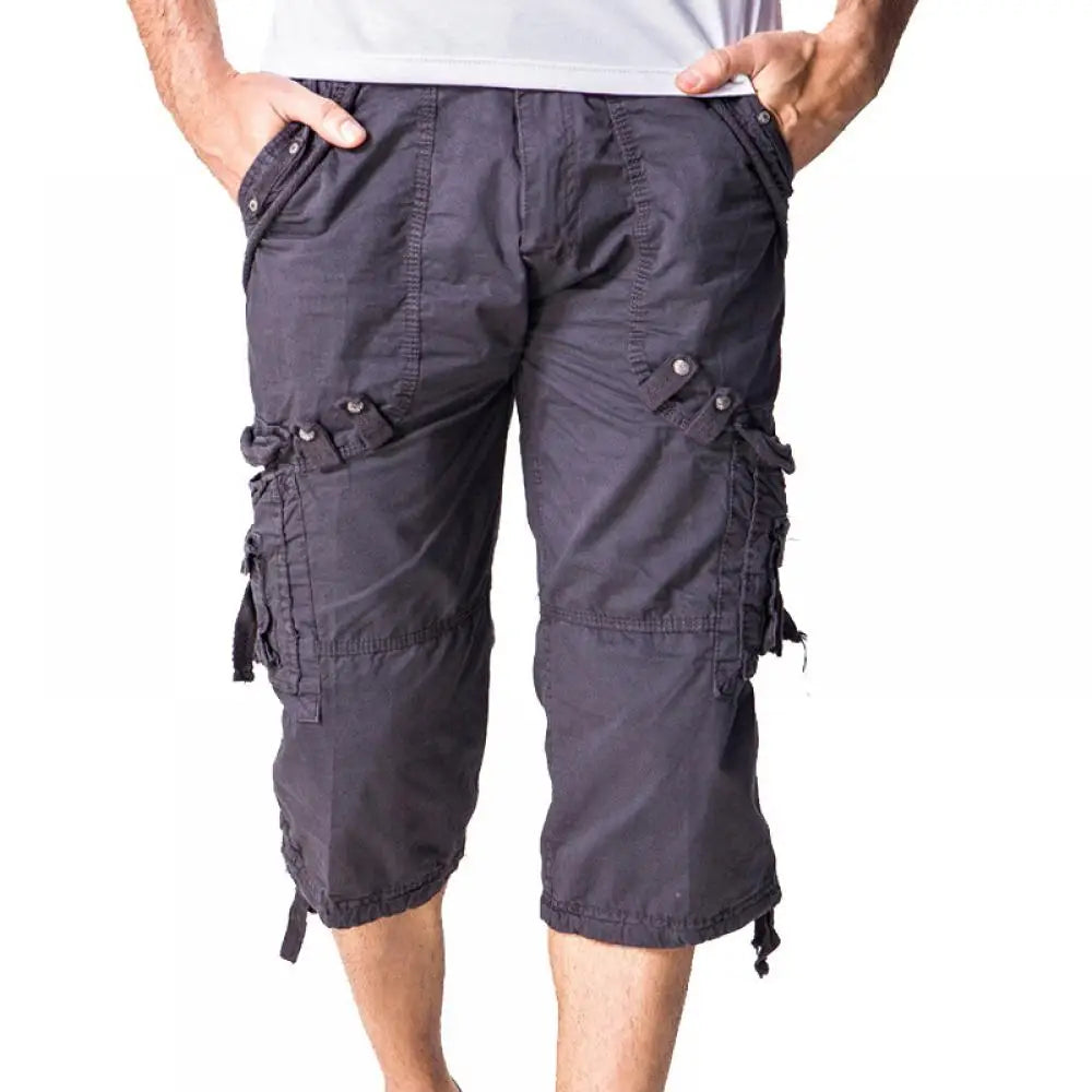 Men's Casual Summer Military Cargo Tactical Shorts Multi-Pocket Shorts