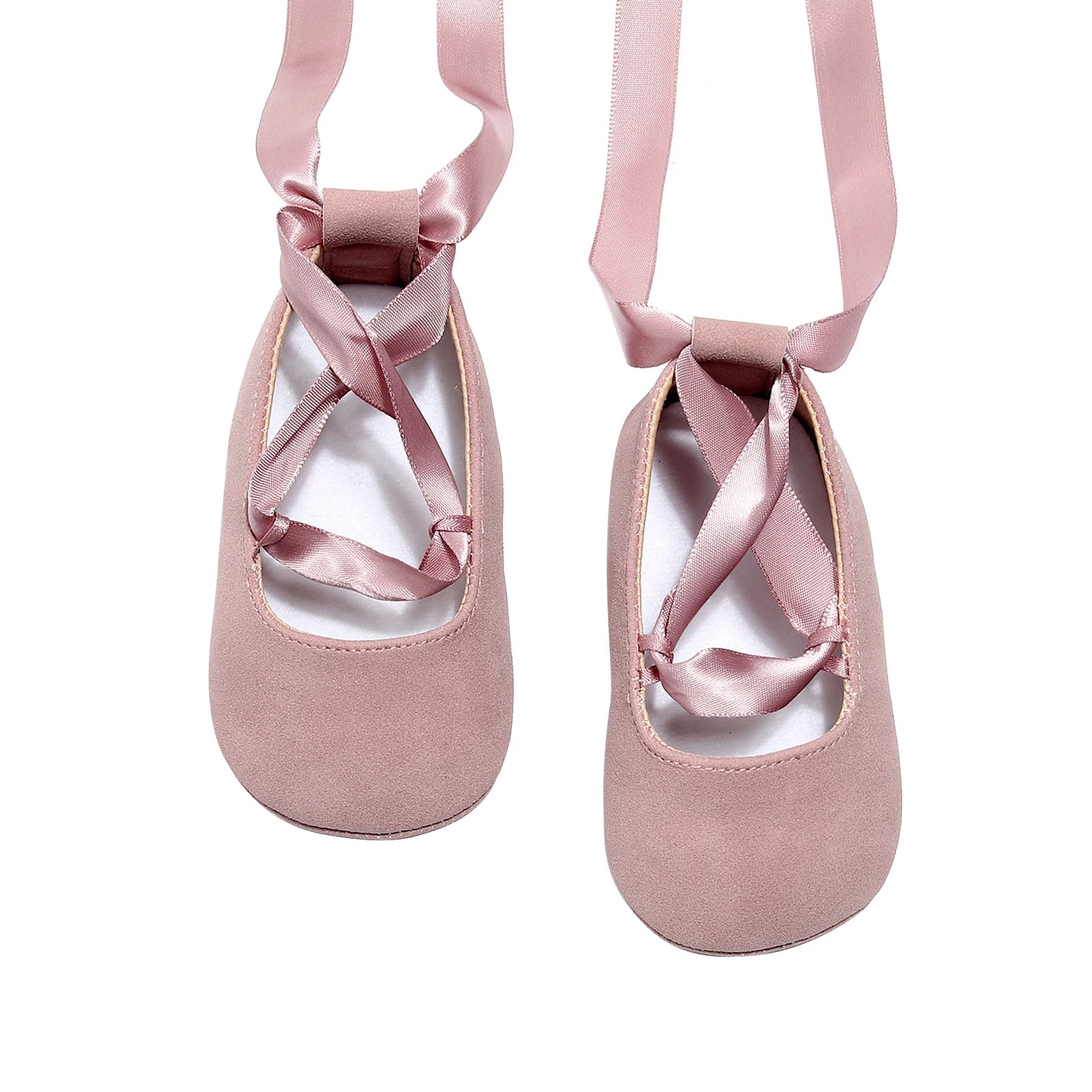 0-24M Kids Baby Girls  Soft Sole Footwear Walking Shoes with Ribbon