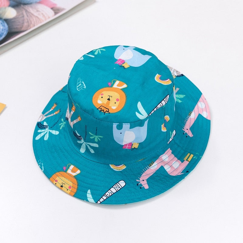 Children's Baby Cotton Cartoon Bucket Hat