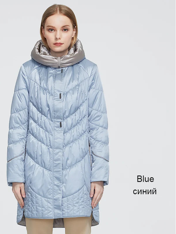 Women's Hooded Parka Coat - Long Padded Casual Jacket