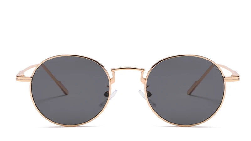 Fashion Round Vintage Sunglasses - Gradient Retro Alloy Unisex Eyewear
