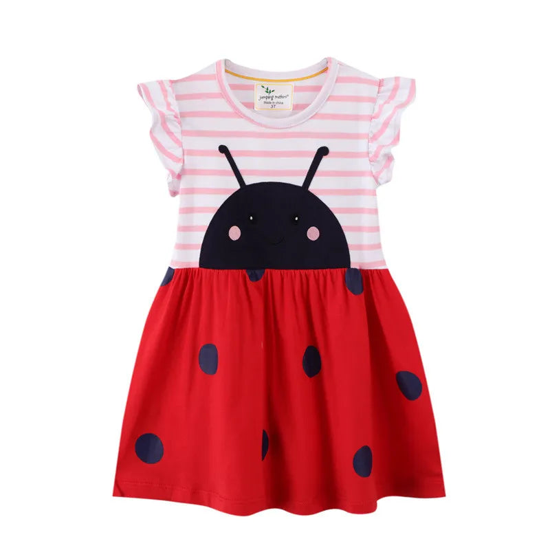 Children's Girl's Cotton Stripe Dress