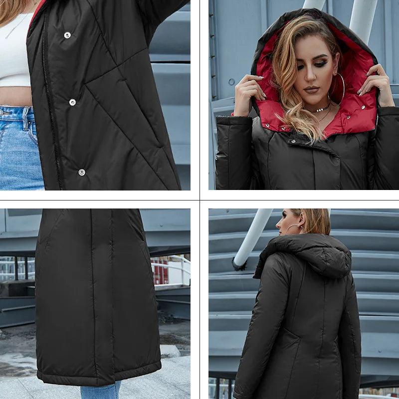 Women's Long Hooded Parka