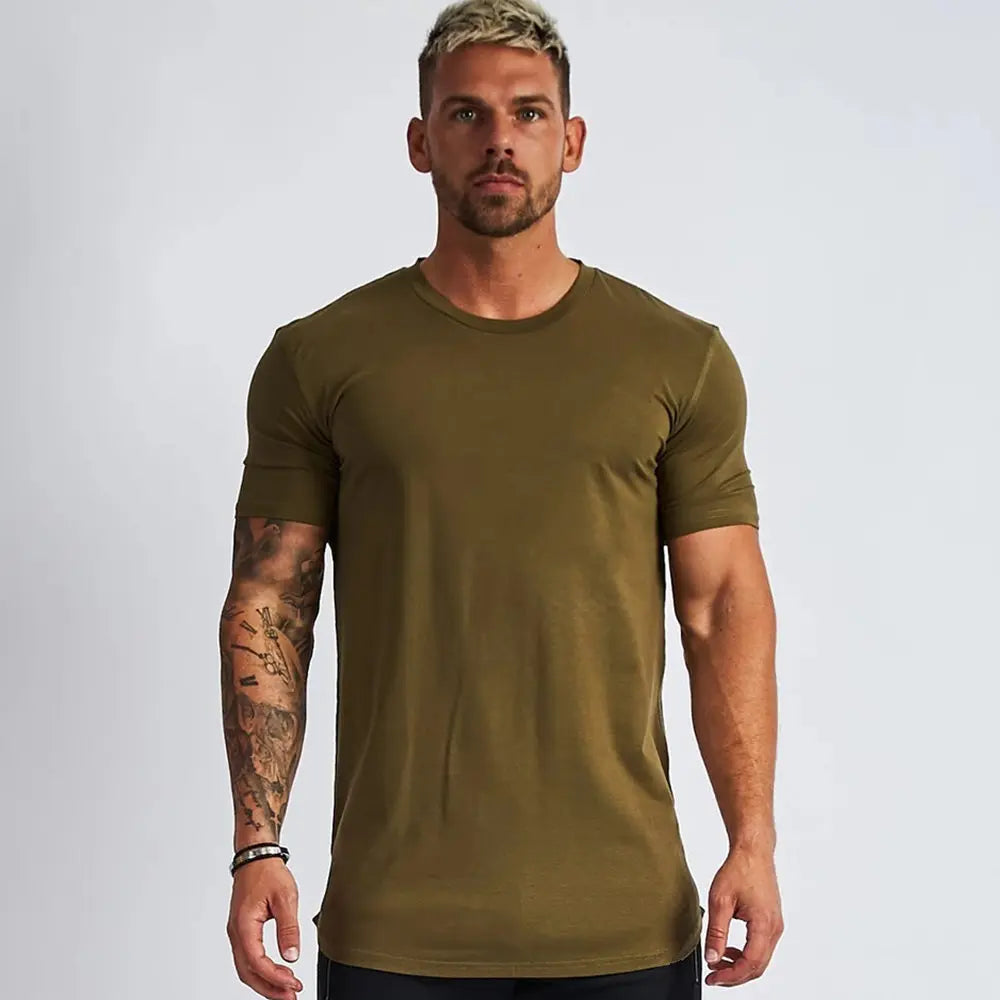 Men Sport Gym Quick Dry Fit Running, Training Fitness  Bodybuilding Workout T-shirt