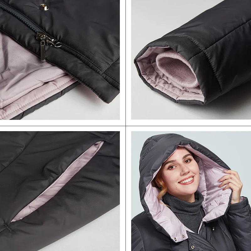 Women's Long Hooded Winter Parka