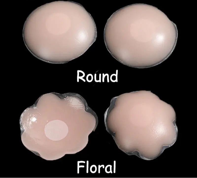 Women's Nipple Cover Push Up Breast Paste Reusable Invisible Silicone Self Adhesive Invisible Lift Up Stickers
