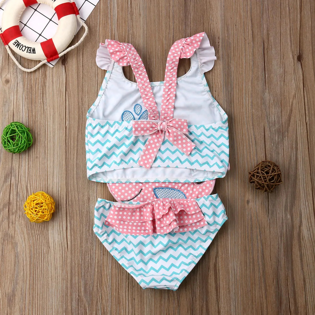 Toddler Kids Baby Girls Goldfish Swimwear Swimsuit