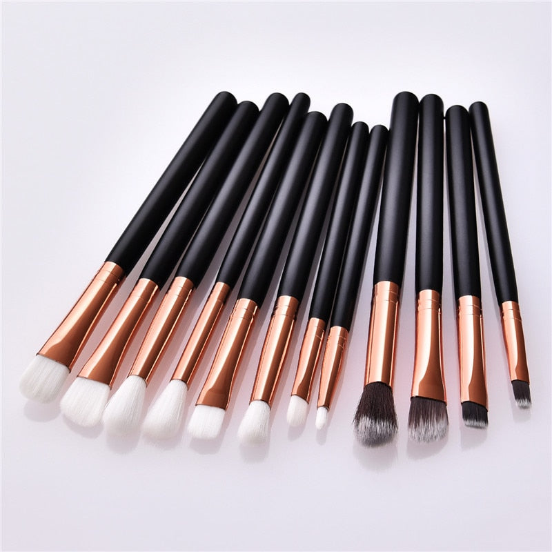 10pcs/set Gold Diamond Makeup Brushes Set,  Foundation Blending Powder Eye Face Brush with Bag Makeup Tool Kit