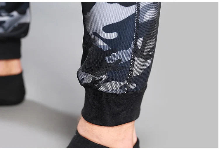 Men's Camo Joggings Pants Mesh Sports Sweatpants Quick Dry Running Fitness Gym Workout Training Trousers