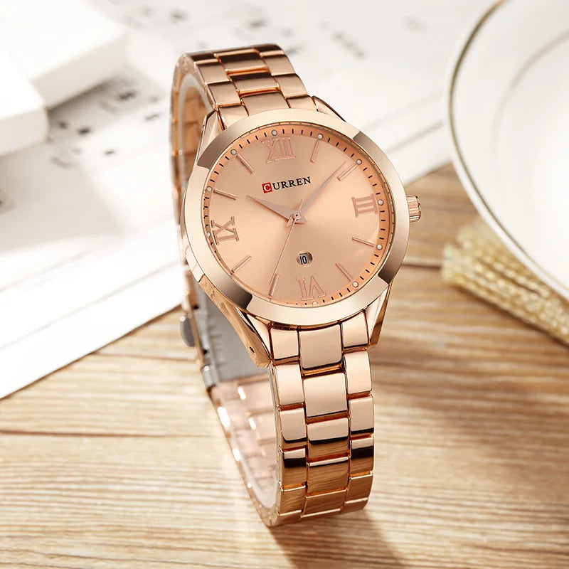 Elegant Women's Fashion Watch - Stainless Steel Business Timepiece