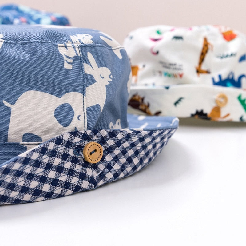 Children's Baby Cotton Cartoon Bucket Hat