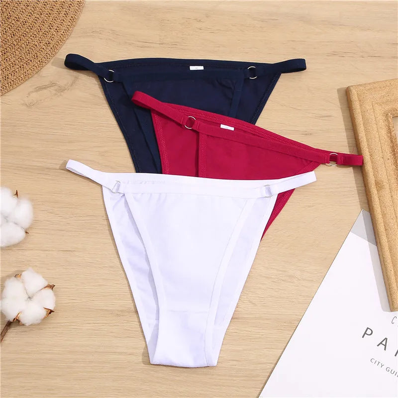 3-Pack Cotton Low Waist Briefs - Comfortable Women's Underwear
