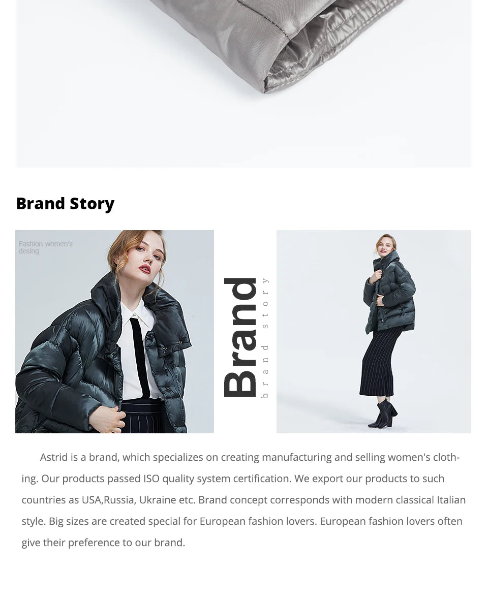 Women's Hooded Parka Jacket Plus Size Mid-Length Cotton Lined Coat