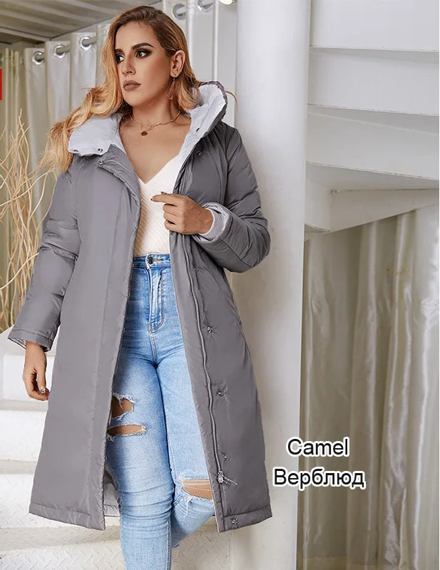 Women's Long Hooded Parka