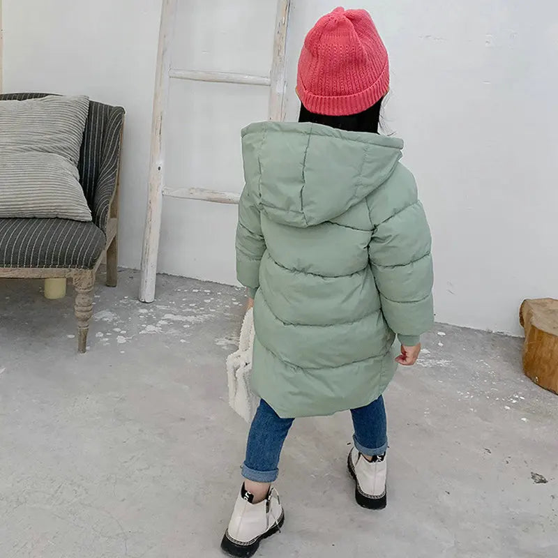 Thick Warm Cotton-Padded Parka Coats for Boys and Girls Aged 2-12: Winter Outerwear for Kids