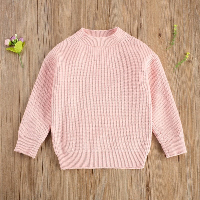 0-6Years Toddler Baby Girl, Long Sleeve Knitted Sweater