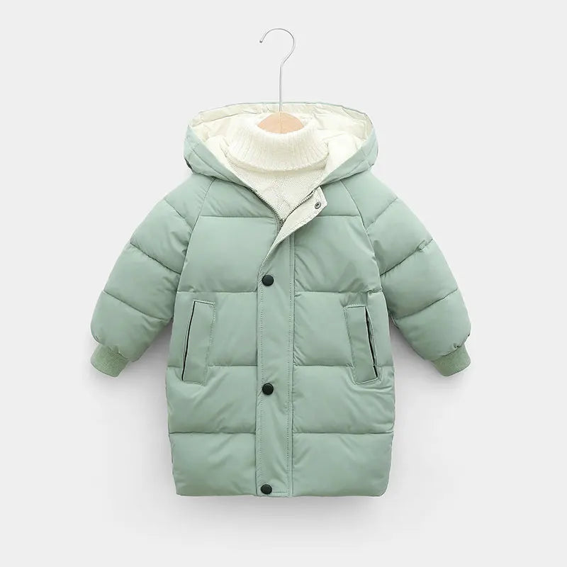 Thick Warm Cotton-Padded Parka Coats for Boys and Girls Aged 2-12: Winter Outerwear for Kids