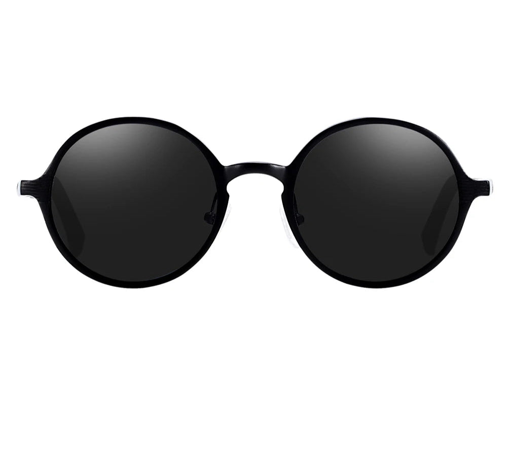 Hot Black Round Sunglasses - Retro Vintage UV400 Eyewear for Men & Women