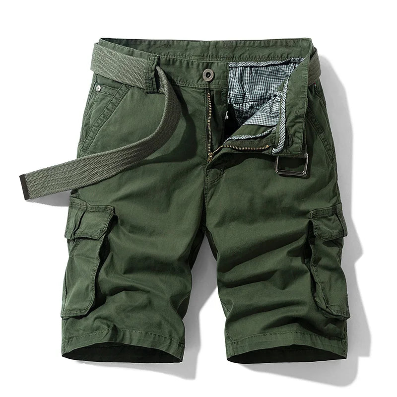 Men's Cargo Military Cargo Pocket Tactical Shorts No Belt