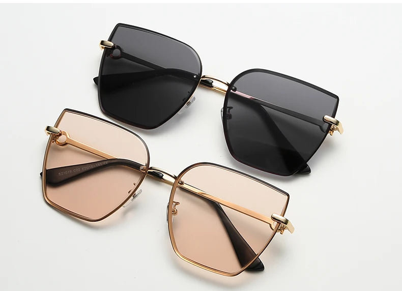 Retro Cat Eye Gradient Sunglasses