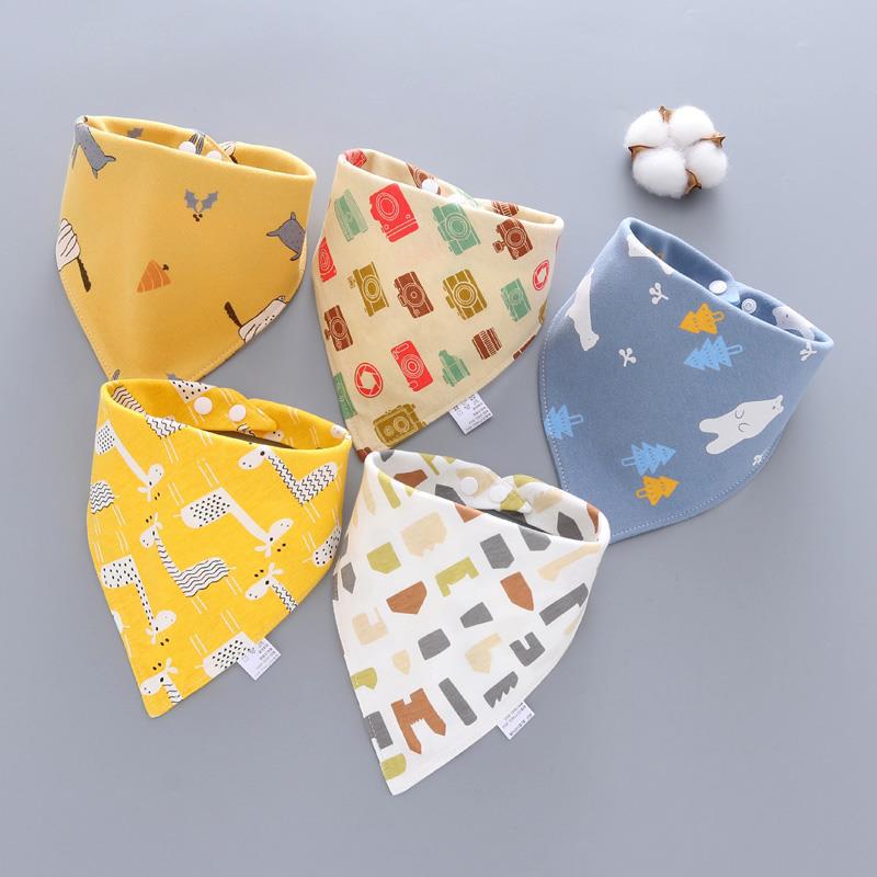 5Pcs/Set Cotton Baby Bibs