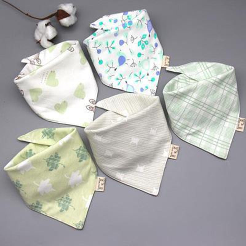 5Pcs/Set Cotton Baby Bibs