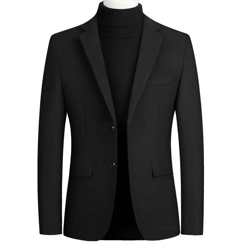 Men Two Buttons One Piece Blazer Jacket