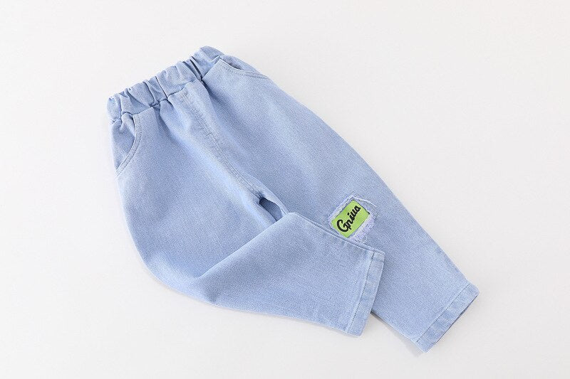 Boy's Jeans 3PCS Outfit Set
