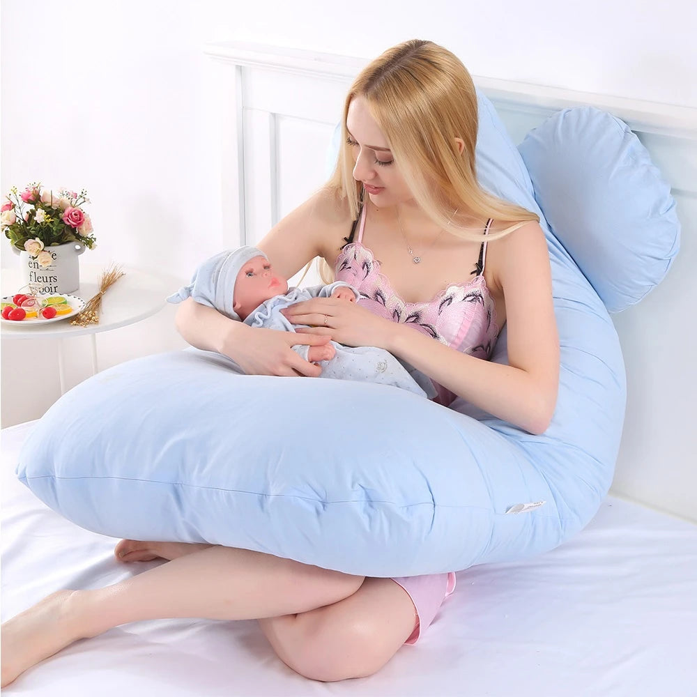 Pregnancy Pillow 130x70cm - Maternity Support Cushion for Sleep & Nursing