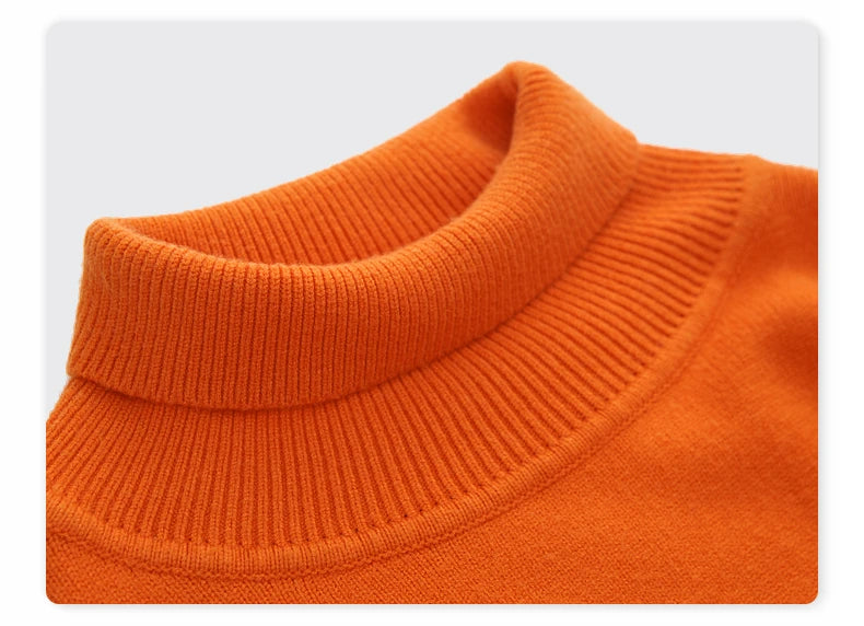 Men's Minimalist Turtleneck Oversize Roll Neck Jumper Sweater