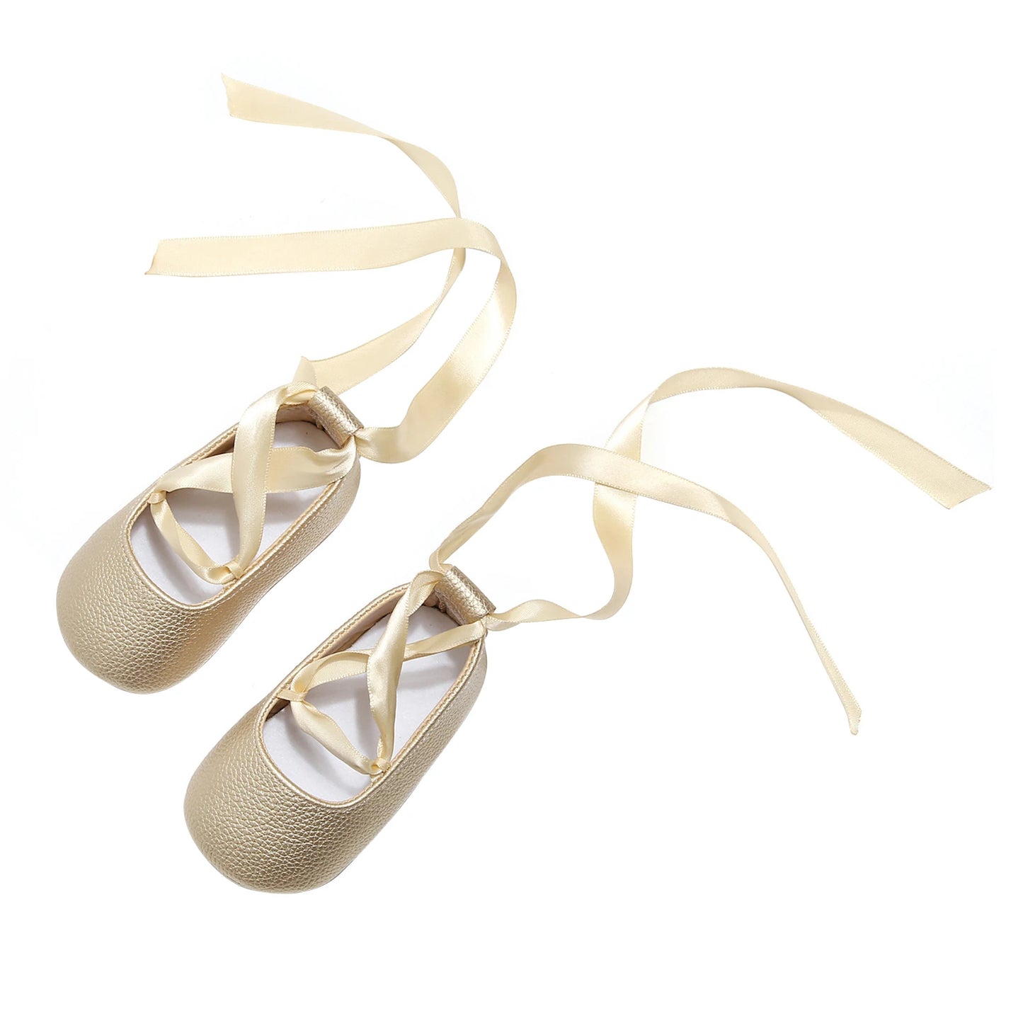 0-24M Kids Baby Girls  Soft Sole Footwear Walking Shoes with Ribbon