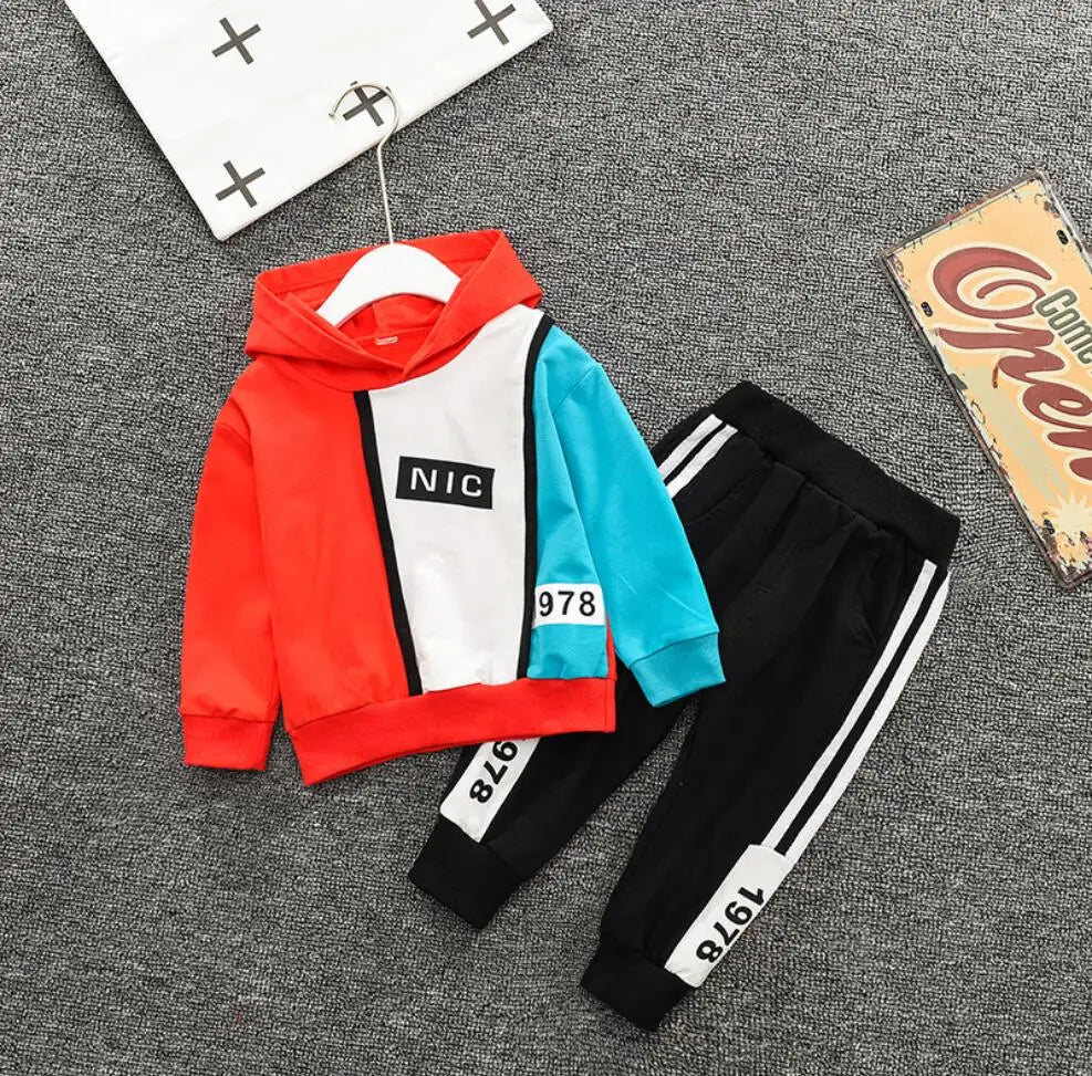 Boy's Sport Tracksuit 2Pcs Outfit