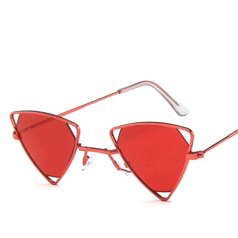 Unisex Retro Alloy Triangle Punk Sunglasses