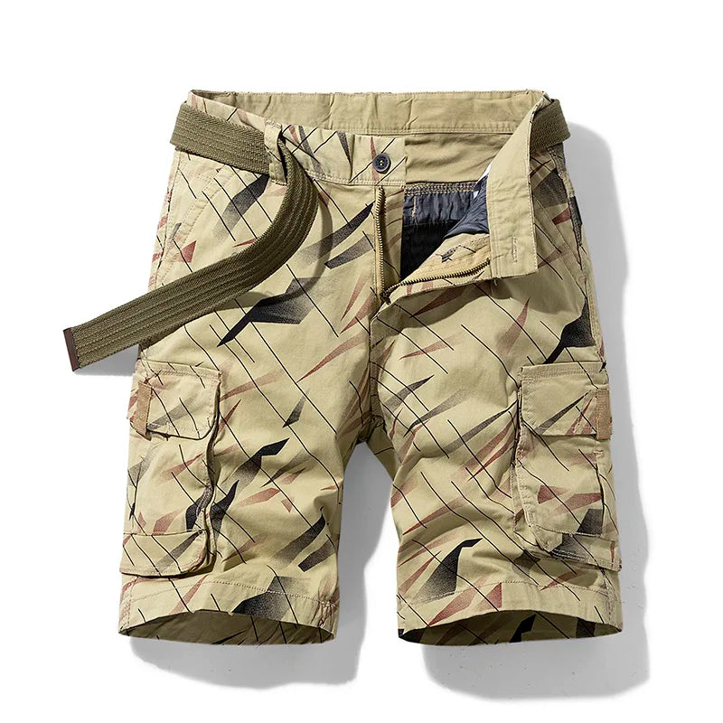 Men's Camouflage Cotton Cargo Shorts