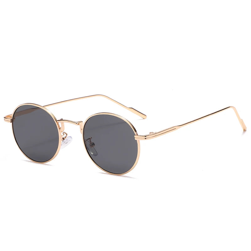 Fashion Round Vintage Sunglasses - Gradient Retro Alloy Unisex Eyewear