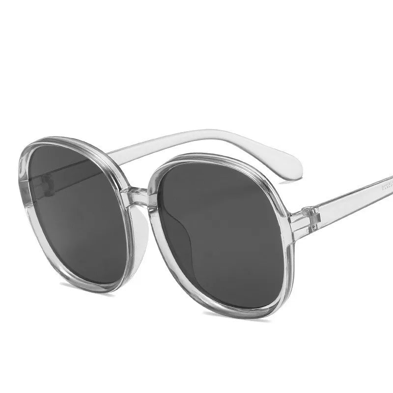 Women's Classic Big Frame Vintage Round Gradient SunGlasses UV400 Eyewear