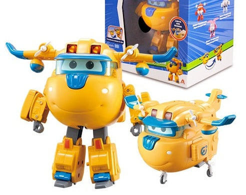 Children's Super Wings 6" Supercharged Deluxe Transforming Robot Toy