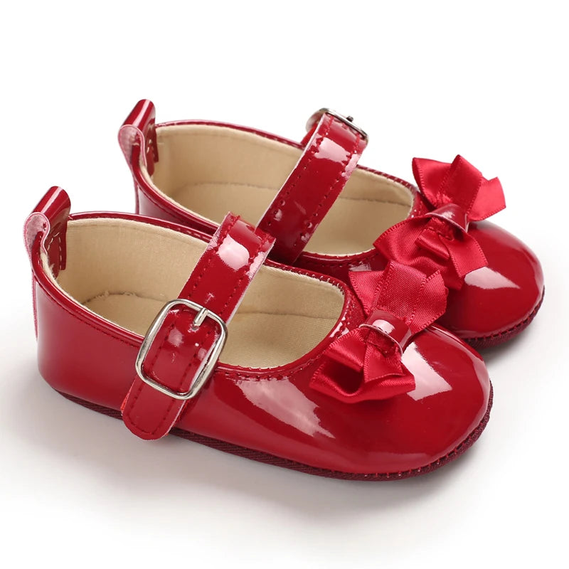 Infant Kids Girls Bowknot Footwear Walking Shoes Outfits 0-18M