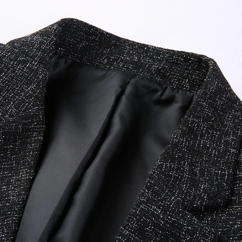 Men Single Breast Blazer Jacket