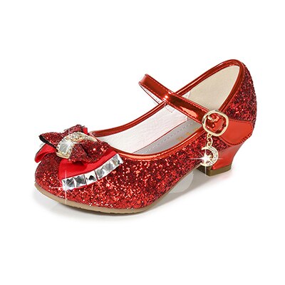 Girls Flower Glitter Butterfly Knot Shoes