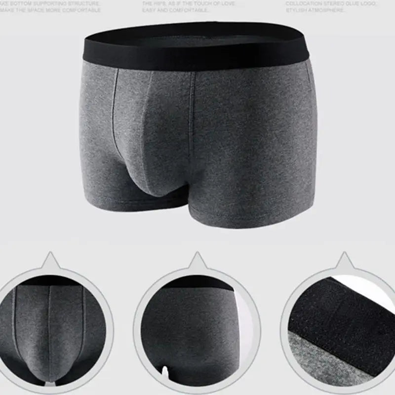 4pcs/lot Men's Underwear Boxers Breathable Cotton Underpants Comfortable Shorts Boxer