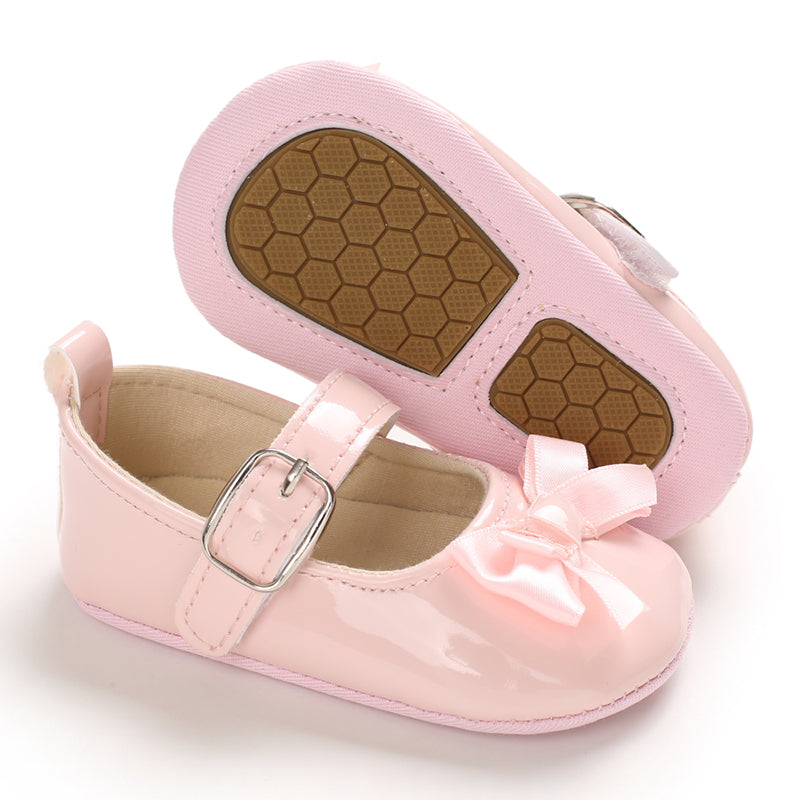 Infant Kids Girls Bowknot Footwear Walking Shoes Outfits 0-18M