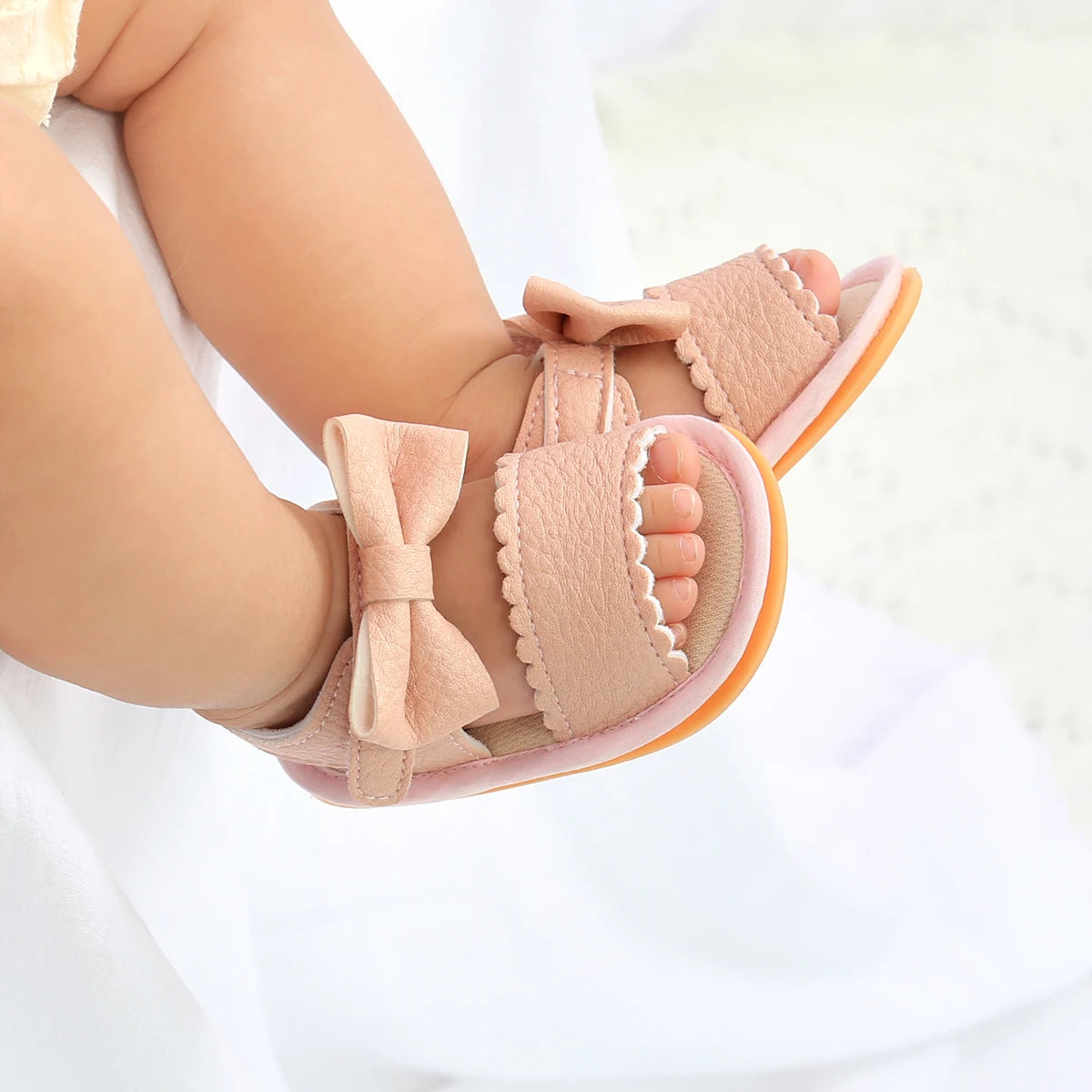 Baby Girls Boys Sandals Bowknot Walking Shoes