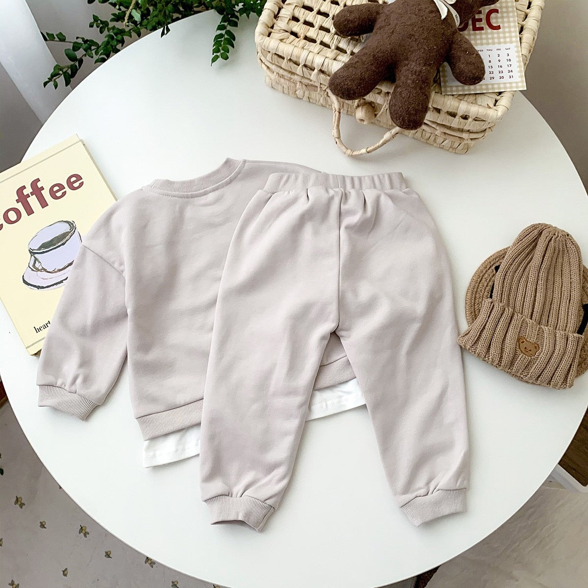 Toddler, Baby Boy Tracksuit 2pcs Outfit Set