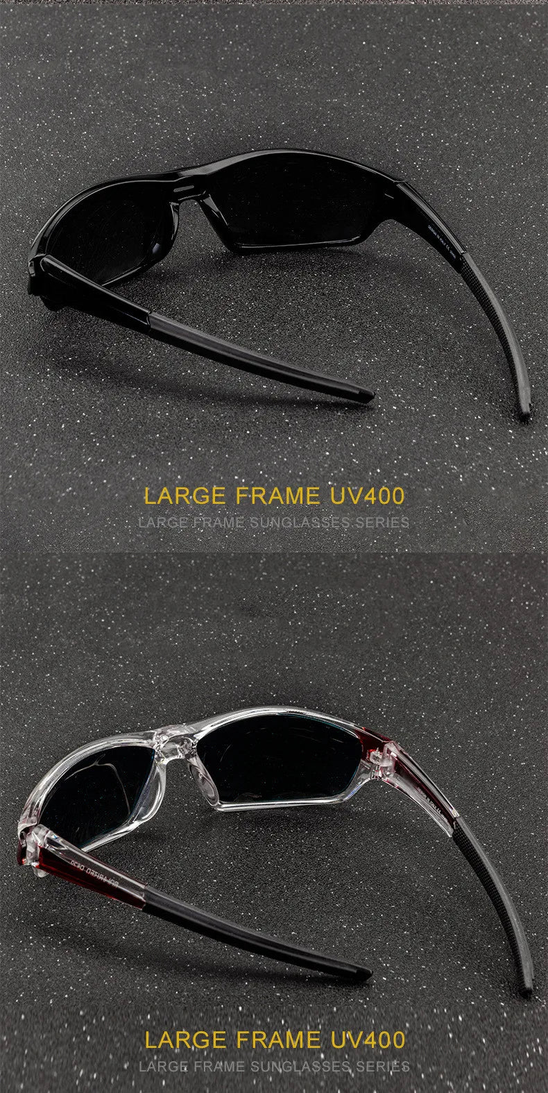 Square Polarized Cycling Sunglasses - Gradient Mirror UV400 for Women & Men