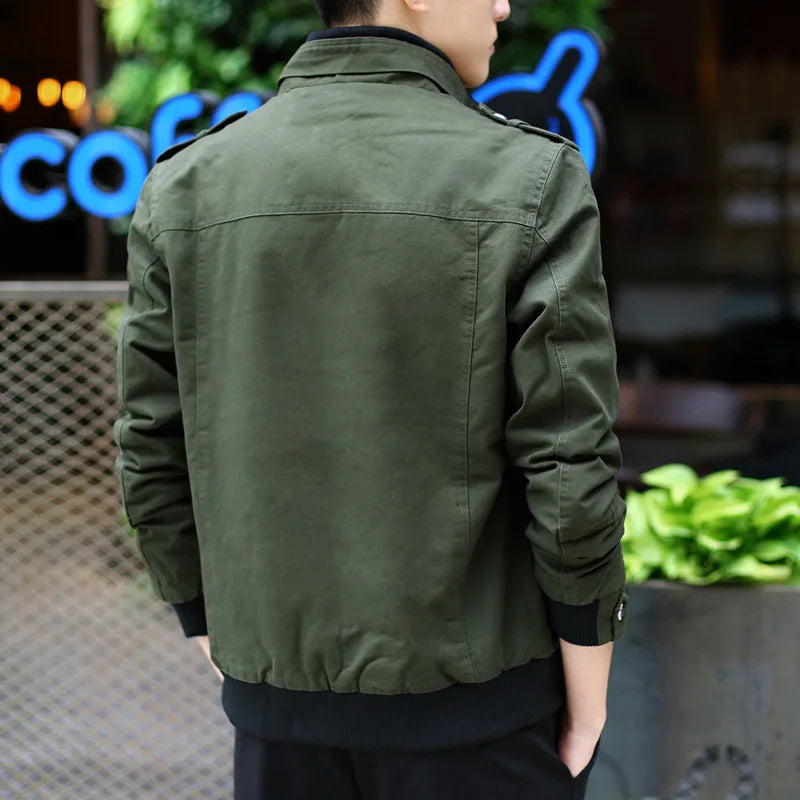 Men's Fashion Army Military Bomber Jacket