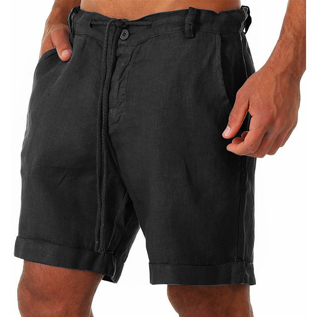 Men's Drawstring casual Three-quarter length Shorts